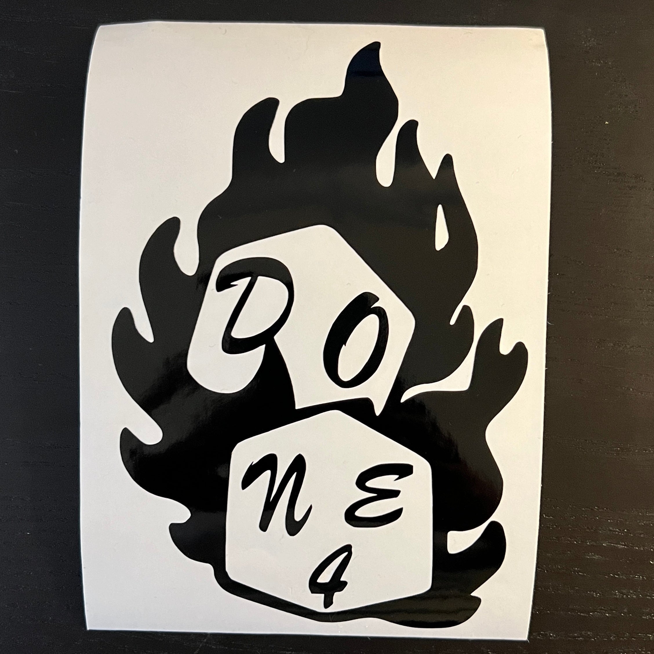 Flame Dice decal