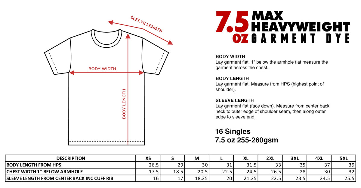 Size chart for 3310